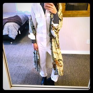 Lucky White Denim Coveralls Small NWT